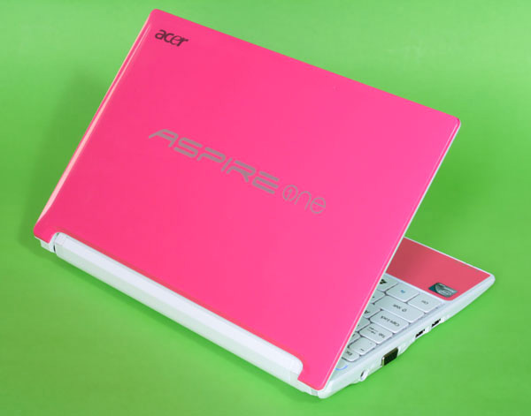 Cover rosa del netbook Acer Aspire One D255 Happy
