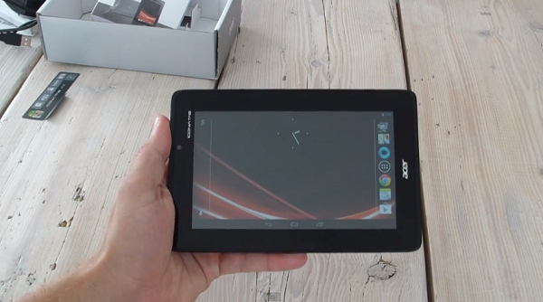 Acer Iconia Tab A110 unboxing