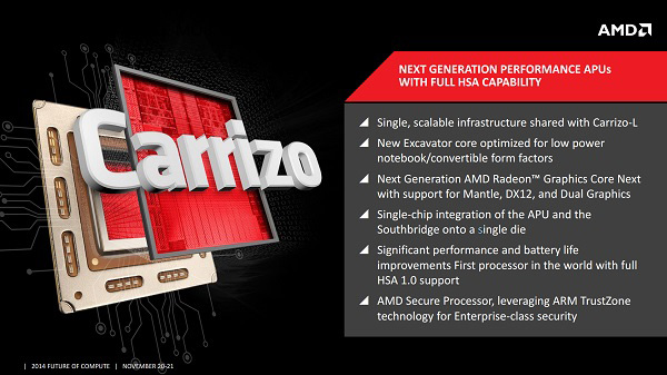 AMD Carrizo: caratteristiche tecniche