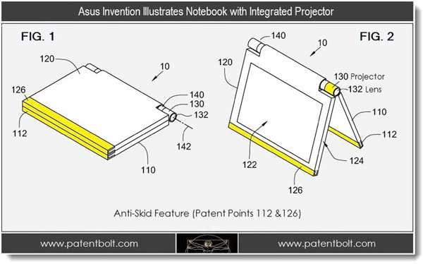 Notebook Asus con proiettore