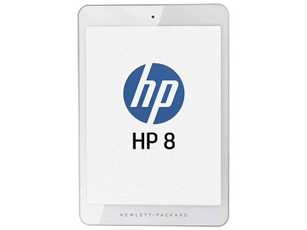 HP 8 ha una cornice bianca che alloggia uno schermo IPS da 7.85 pollici