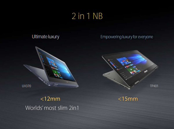 ASUS VivoBook Flip TP401 e ZenBook Flip UX370