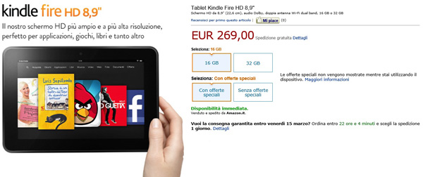 Amazon Kindle Fire HD 8.9 16GB