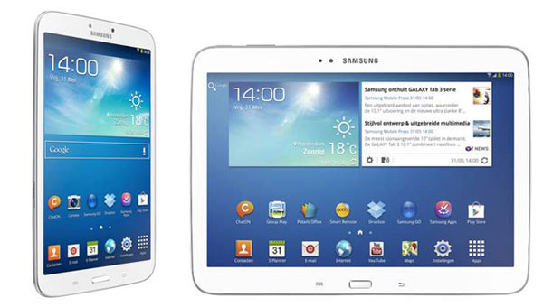 Samsung Galaxy Tab 3 8.0 e 10.1