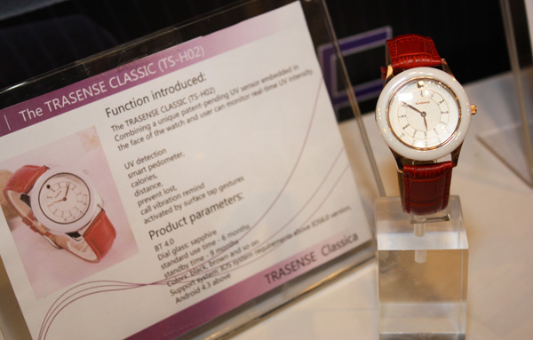 Trasense Classic TS-H02 smartwatch da donna con sensore UV