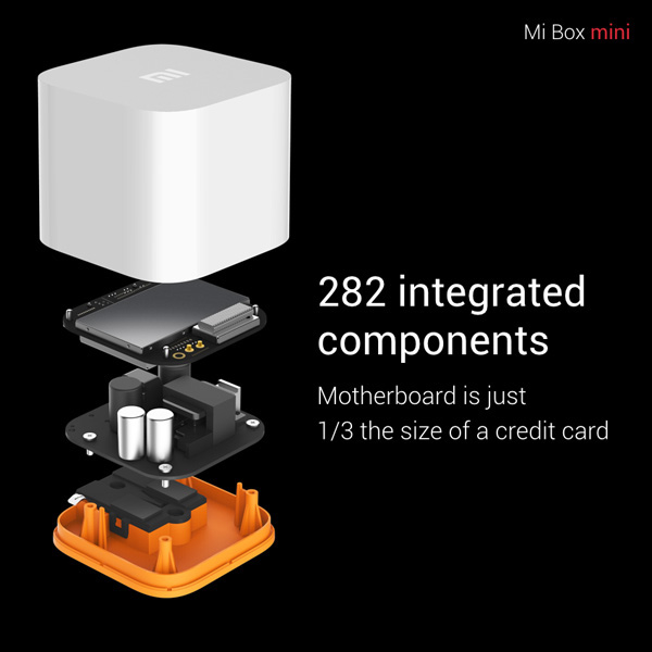 282 elementi in un telaio piccolissimo e una speciale motherboard larga 1/3 di una carta di credito