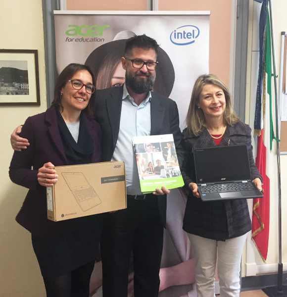 Acer dona 20 Chromebook all'Istituto Vandagno 2