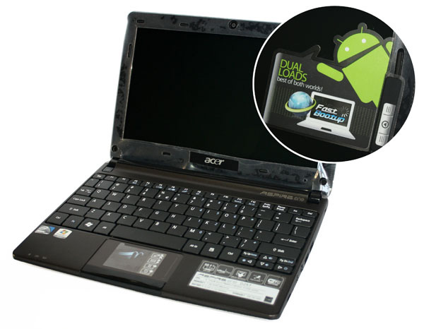 Acer Aspire One D257 con Google Android
