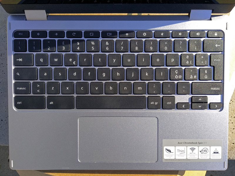 Acer Chromebook Spin 311 SP311 tastiera