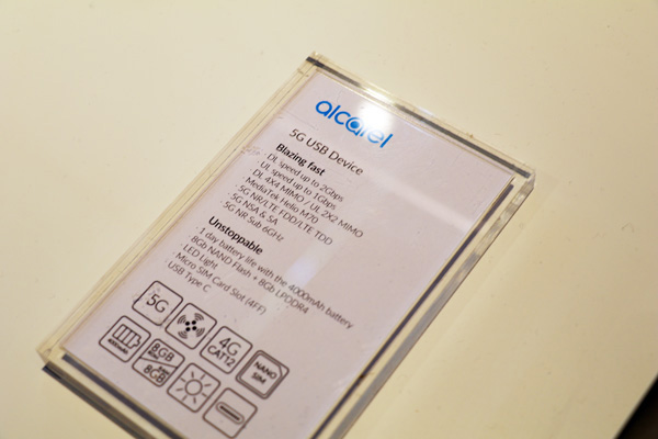 Alcatel modem 5G portatile