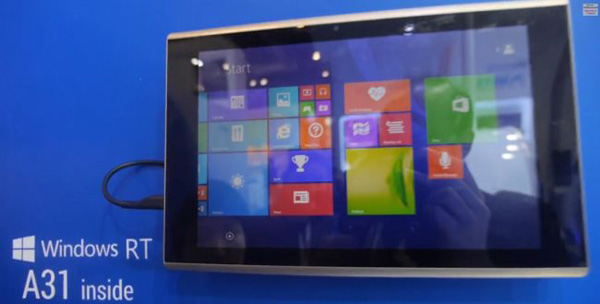 Tablet con Windows RT e Allwinner A31