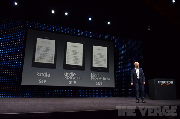 Amazon Kindle Paperwhite, nuovo Kindle e Kindle entry level