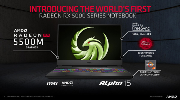 AMD Radeon RX 5500M 