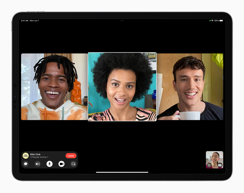 Apple iPadOS 15 FaceTime