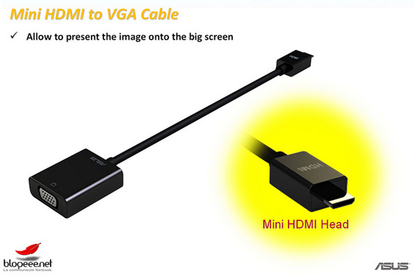 Cavo HDMI-VGA di Eee Pad Transformer