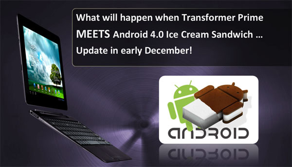 Asus Eee Pad Tranformer Prime Android ICS
