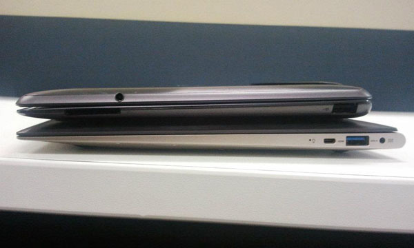 Confronto fra Asus Eee Pad Transformer Prime e Asus Zenbook UX21, lato destro