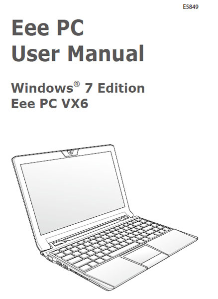 Asus Eee PC VX6 manuale