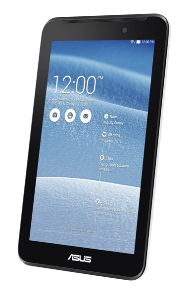 ASUS Memo Pad ME70C visto frontalmente