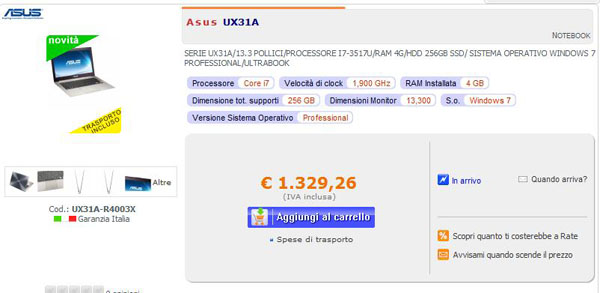 Asus UX31A Epto
