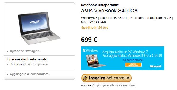 ASUS VivoBook S400 da Fnac