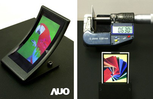 AUO display curvo