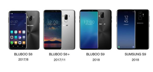 Bluboo S8 e S8+ a confronto con Samsung Galaxy S9
