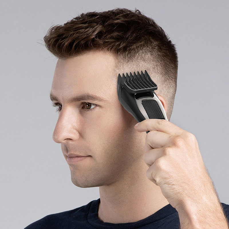 XIAOMI HAIR CLIPPER BOOST ENCHEN TAGLIACAPELLI, RASOIO ELETTRICO,  RICARICABILE USB, NERO