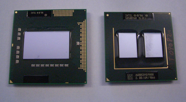 Foto della CPU Intel Core i7 per notebook