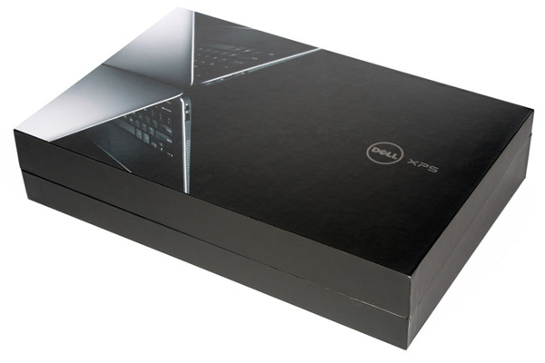 La scatola del Dell XPS 13 è compattissima