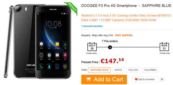 Acquistare DooGee F3 Pro