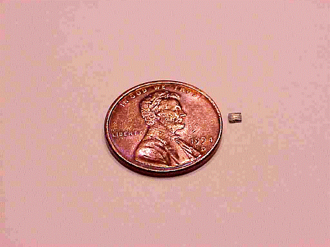 Thermal Chip a confronto con una moneta