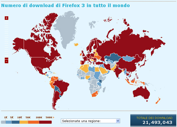 Firefox 3 mappa
