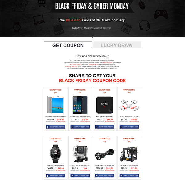 Black Friday di Gearbest