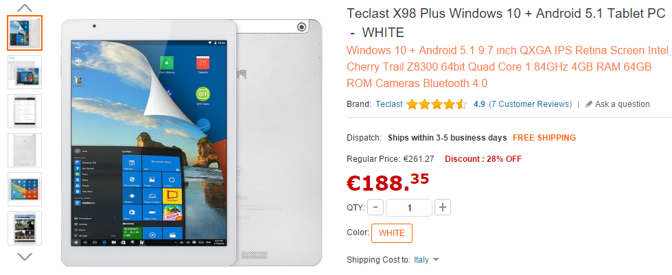 Teclast X98 Plus