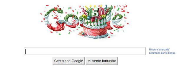 Google su 150° anniversario dell'Unità d'Italia