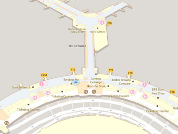 Google Maps per Android aeroporto