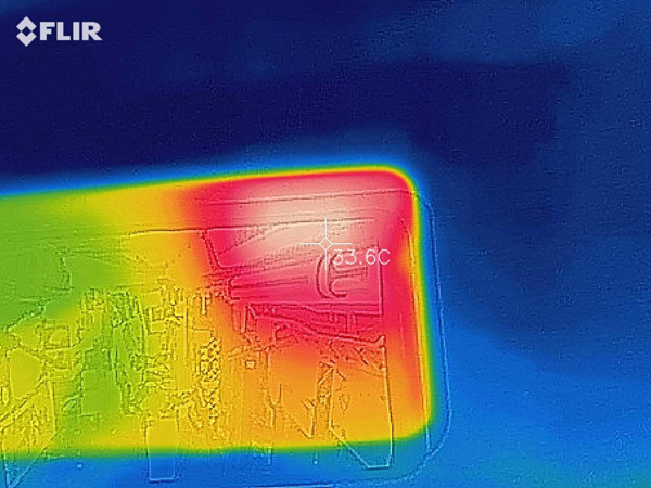 Temperatura frontale fotografata dalla termocamera Flir