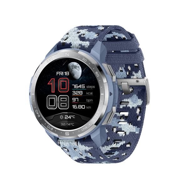 Honor Watch GS Pro nel colore Camo Blue