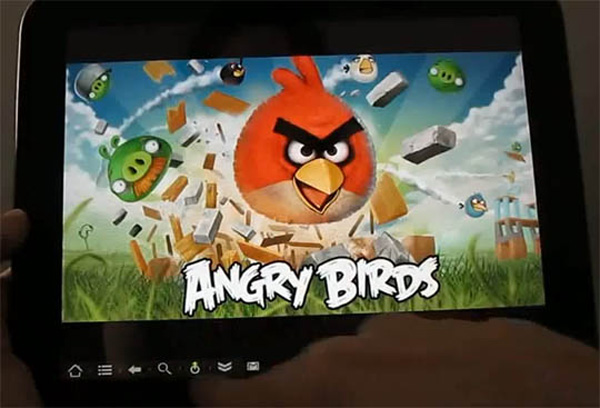 HP Touchpad Angry Birds