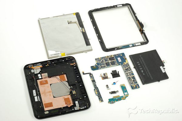 HP Touchpad disassemblaggio
