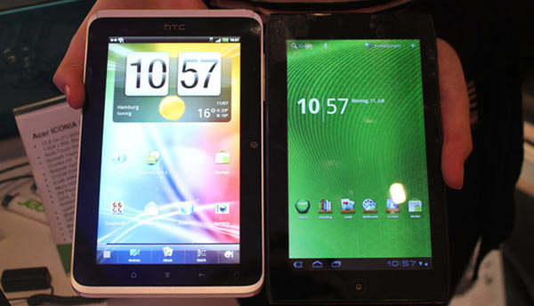 HTC Flyer vs Acer Iconia Tab A100