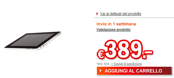 Huawei MediaPad in Italia