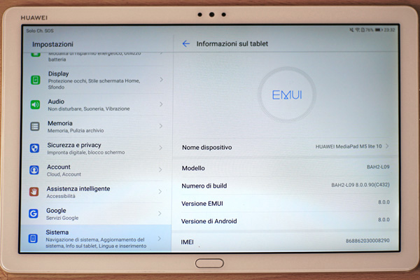 Huawei Mediapad M5 Lite monta Android 8 con la EMUI