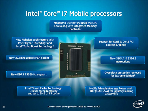 Intel Core i7 mobile
