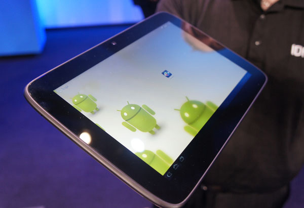 Un prototipo di tablet Intel Medfield con Android