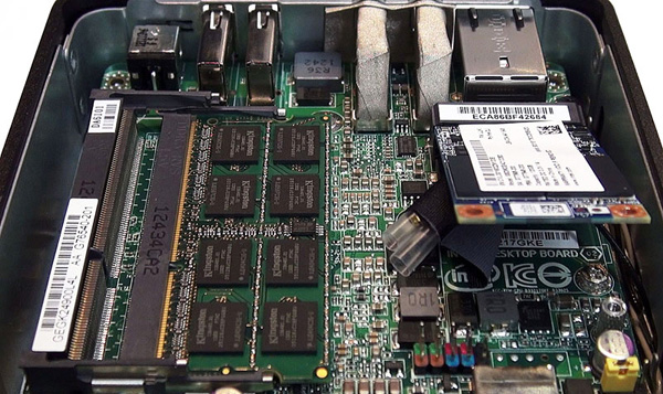 La motherboard dell'Intel NUC