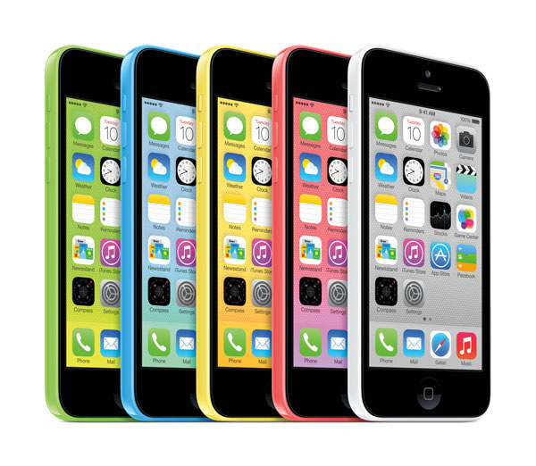 I 5 colori del nuovo Apple iPhone 5C
