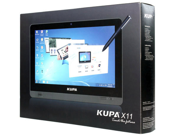 La scatola in cui arriva il tablet Kupa