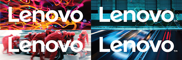 La cornice del logo Lenovo può essere contestualizzata con immagini evocative